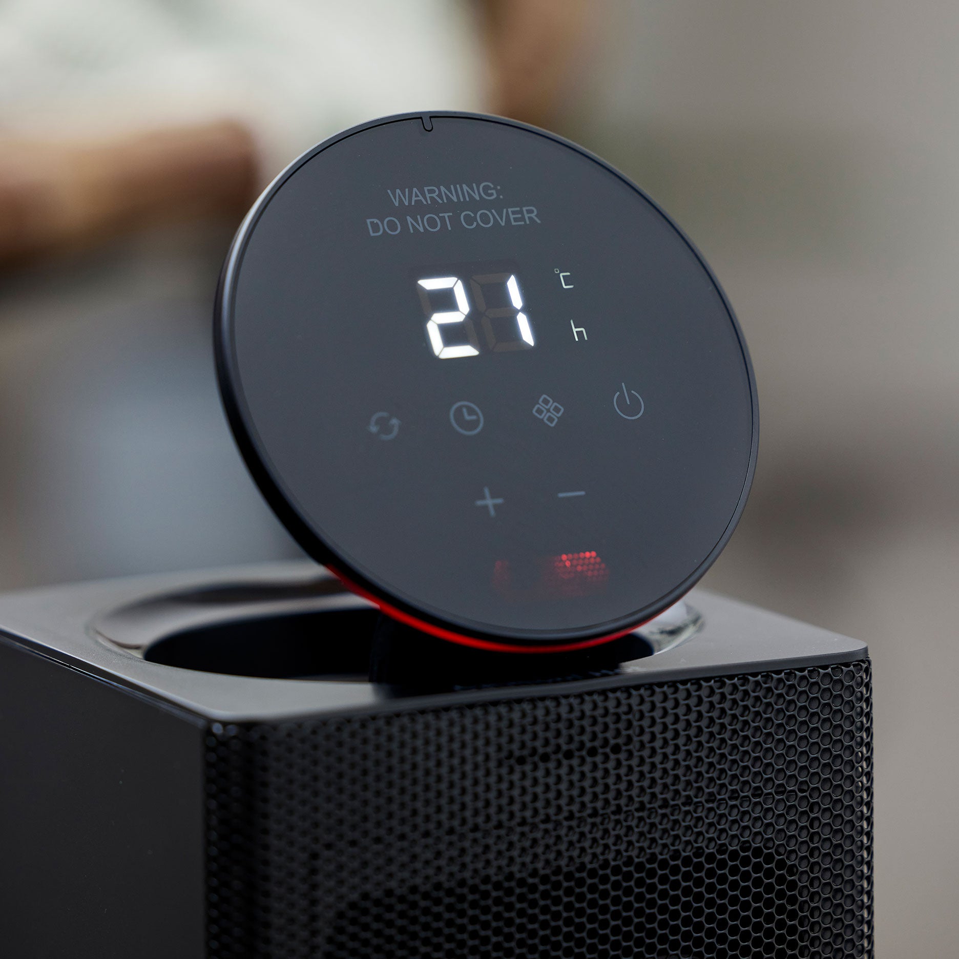 Varmeblæser 2000 watt sort